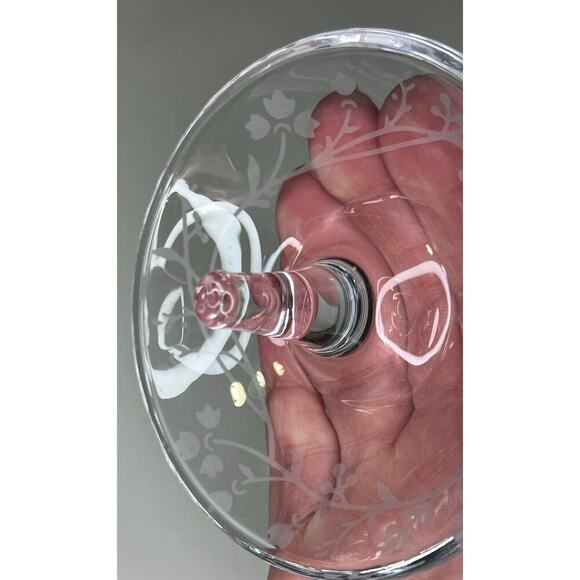 EUC Beautiful Floral Etched Ring Dish - Picture 6 of 10